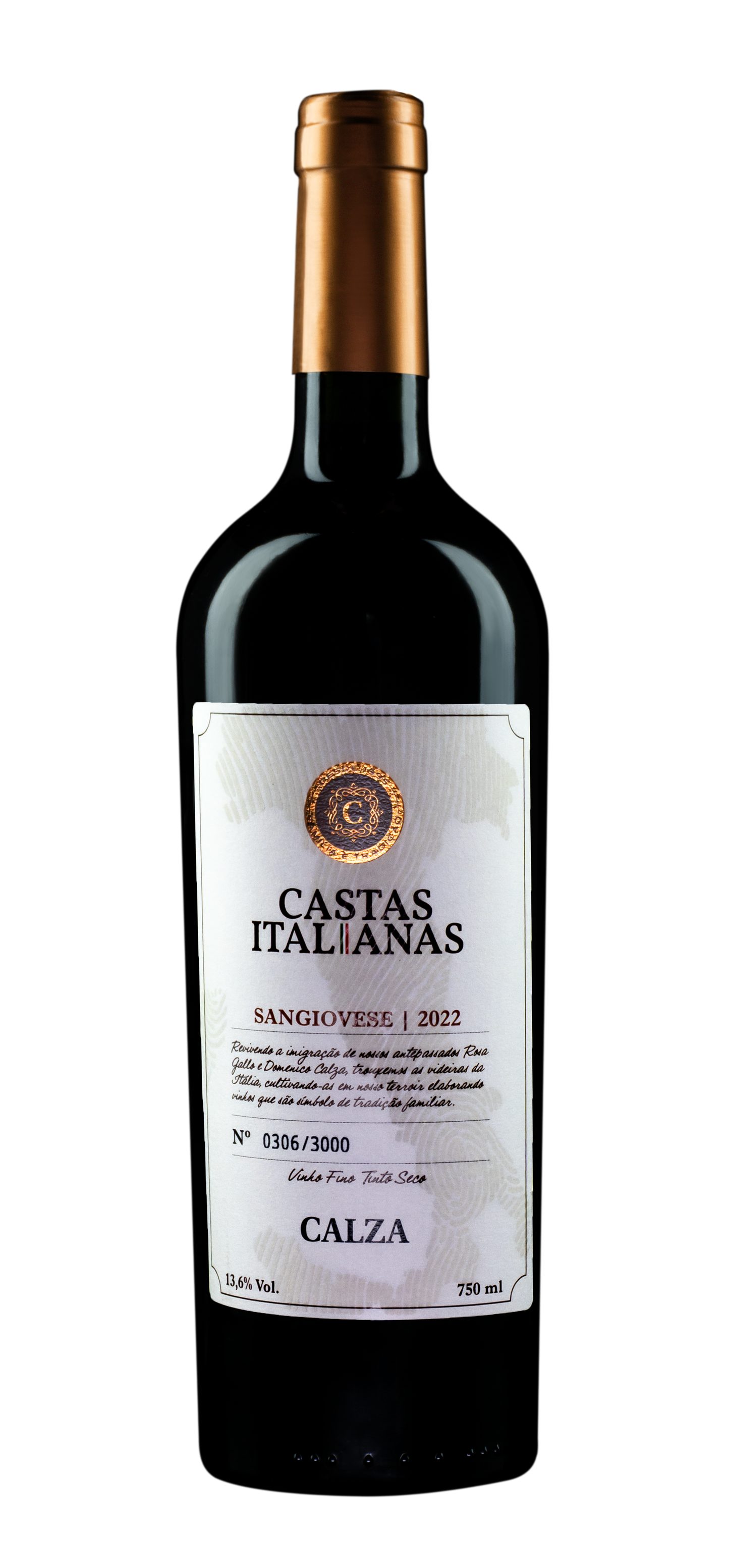 Vinho Sangiovese – Vinícola Calza