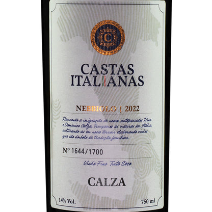 Vinho Tinto Nebbiolo - Vinícola Calza