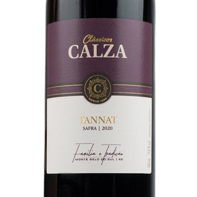 Vinho Tinto Tannat - Vinícola Calza